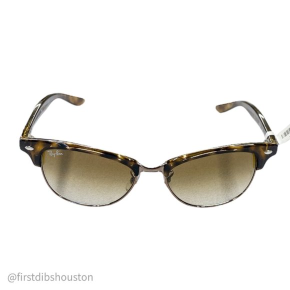 Ray Ban Tortoise Print Clubmaster Sunglasses